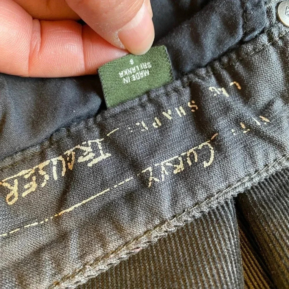 Eddie Bauer fit Curvy Leg Shape Corduroy Trouser Women Size 8 - Picture 5 of 9